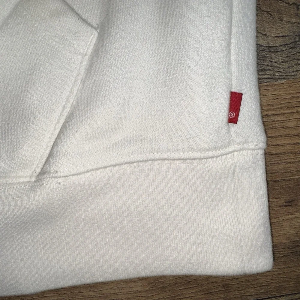 Levi Strauss & Co Relaxed Fit White Hoodie Size Small